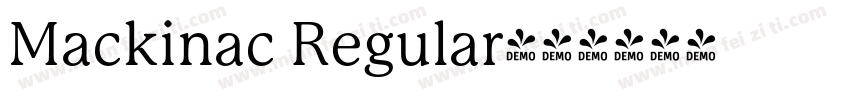 Mackinac Regular字体转换